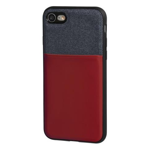 Duo Pocket, Cover Bicolore Con Inserti Metallici - Apple Iphone 7 / 8 - Blu / bordeaux - Foto 1
