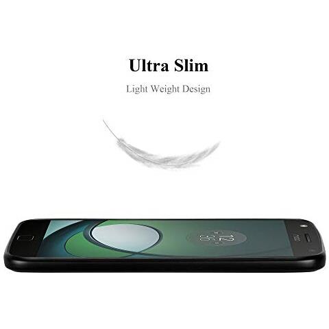 Custodia Compatibile Con Motorola Moto Z Play In Nero Metallico - Coperchio Protettivo In Silicone Tpu Flessibile - Foto 2