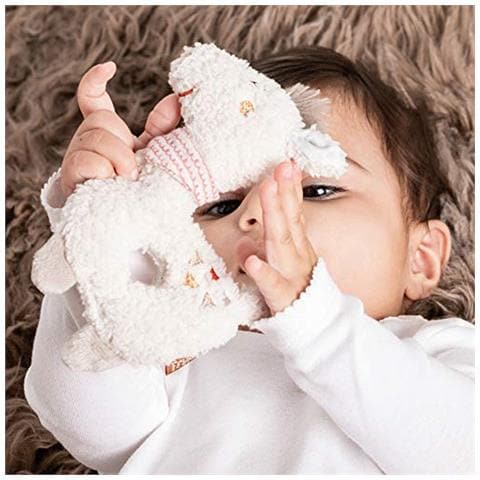 058154 - Sonaglio A Forma Di Anello, Per Neonati E Bambini Dai 0 Mesi In Su, Colore: Beige - Foto 2