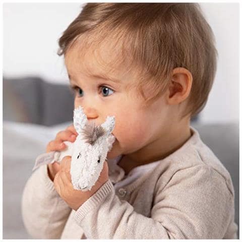 058154 - Sonaglio A Forma Di Anello, Per Neonati E Bambini Dai 0 Mesi In Su, Colore: Beige - Foto 3