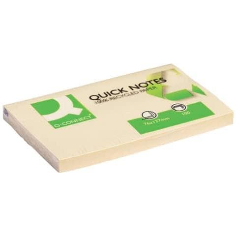 Foglietti Riposizionabili 100x100 Materiale Riciclato 65 G / m² Giallo 76x127mm 12 Blocc. Da 100 Ff - Kf05610 - Foto 1