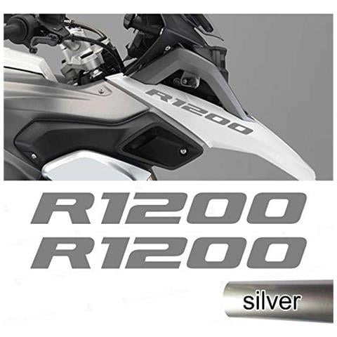 2pcs Adesivi R1200 Compatibile Con R1200gs R 1200 Gs Motorrad Adventure Moto (argento)  - Foto 1