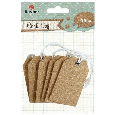 6 Etichette In Sughero Con Stringhe - Foto 1