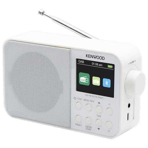 Radiosveglia Digitale Portatile CR-M30DAB DAB / DAB+ / FM RDS Bluetooth Colore Bianco - Foto 2