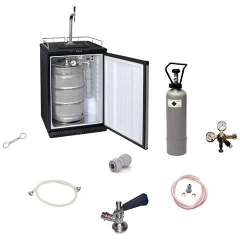 Set Completo - Kegerator Frigo Per Fusti Birra Frigo Per Birra Alla Spina - Sistema Di Erogazione Della Birra Da 50 Litri Con Colonna Di Erogazione E Rubinetto Compensatore Keg Type D - Foto 4