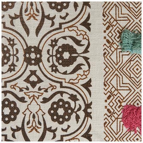 Coperta Chinsurah Cotone 130 X 180 Cm Marrone - Foto 2