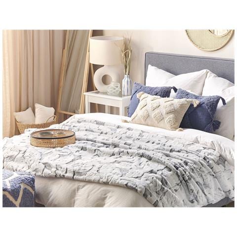 Coperta Kosi 150 X 200 Cm Grigio Chiaro - Foto 1