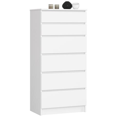 Cassettiera K60, 6 cassetti, 60x40x130 cm, Colore Bianco - Foto 1