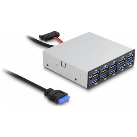 64208 Hub Di Interfaccia 5000 Mbit /s Nero, Grigio - Foto 1
