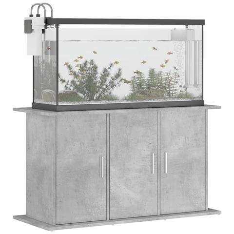 Supporto Acquario 101x41x58 cm Legno Multistrato Grigio Cemento - Foto 2
