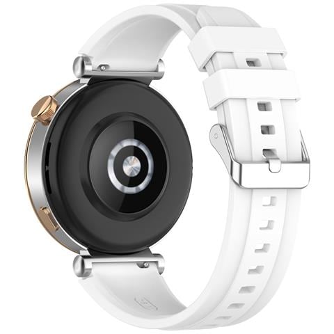 Cinturino In Silicone Per Huawei Gt4 46 Mm /gt Runner /gt3 Se 18 Mm White - Foto 1