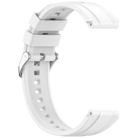 Cinturino In Silicone Per Huawei Gt4 46 Mm /gt Runner /gt3 Se 18 Mm White - Foto 4