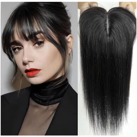 Parrucca Diritta Chic Per Donna, Regolabile E Traspirante Black - Foto 1