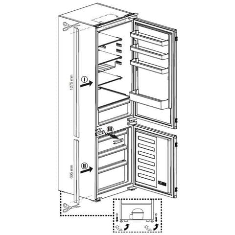 Frigorifero Combinato da Incasso BCHA306E4SN Dual No Frost Classe E Capacità Netta 289 Litri - Foto 3