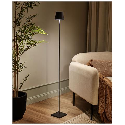 Lampada Da Terra Senza Fili A Led Gavarresa Metallo Nero - Foto 1