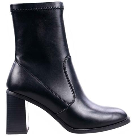 Semi-height Boots Stivaletti Pelle Sintetica Scarpe Donna Nero Eu 37, 938059/04-03 - Foto 2