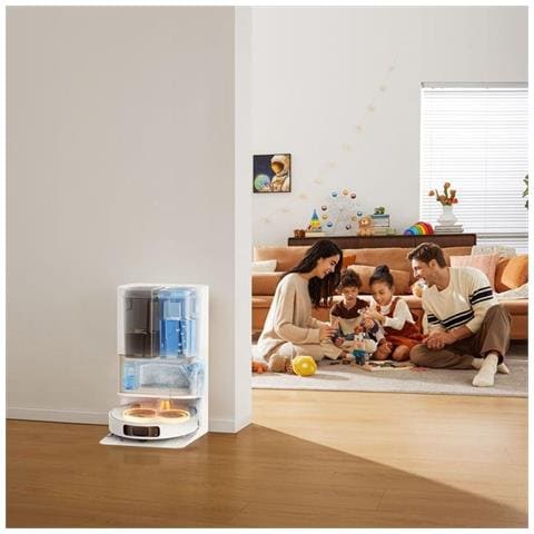 Robot Aspirapolvere con Base Autopulente L10s Pro Ultra Colore Bianco - Foto 6