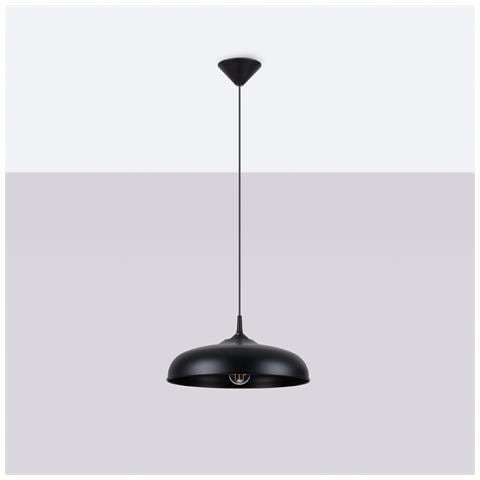 Lampada A Sospensione Gina Nero Sl. 1330 - Scandinavo Lampade A Sospensione Nero 74x38x38 Cm - Foto 2