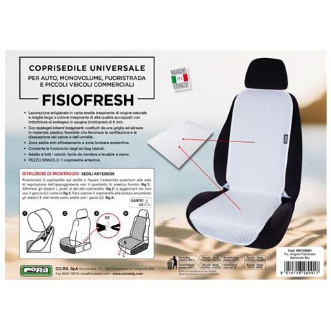 Coprisedile Anteriore Universale Fisiofresh Bermuda Blu - Foto 3