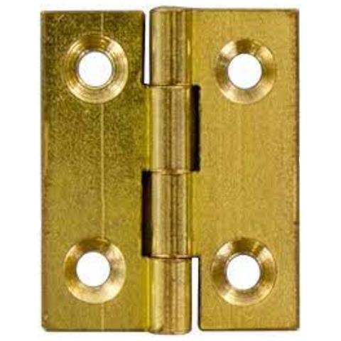 Mobilia - 2 Cerniere Fresate Piane In Ottone 30x30mm - Foto 1