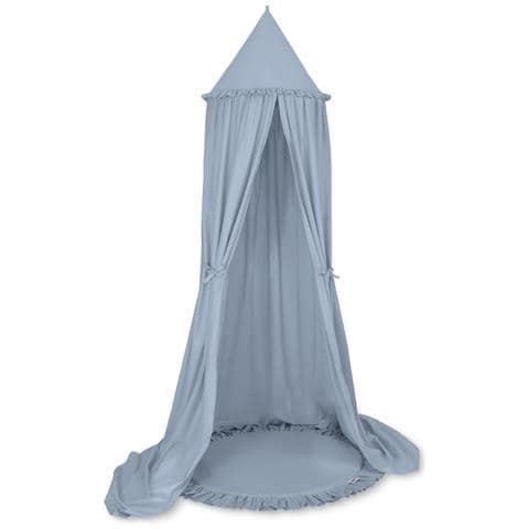 Tappeto E Baldacchino Per La Cameretta Del Bambino In Azzurro Pastello - Foto 1