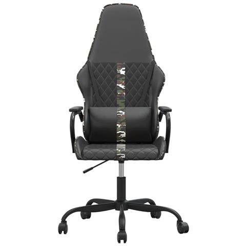 Lusso Casadino -  Sedia Da Gaming Massaggiante Mimetico E Nero In Similpelle - Foto 2