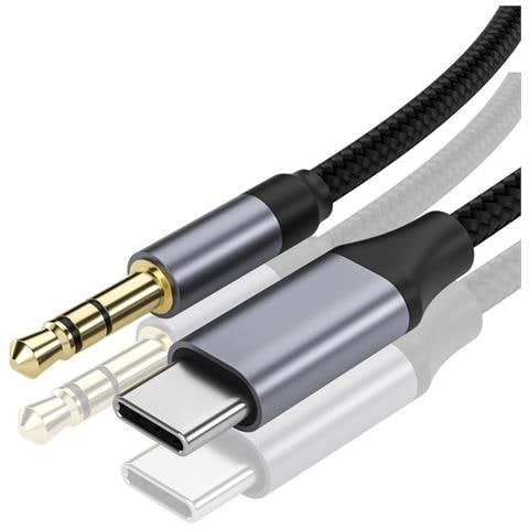 Cavo Audio: Cavo Aux Da Type-c A 3,5 Mm Per Auto E Cuffie 2 Metri - Foto 2
