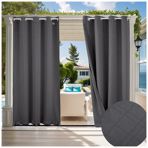 Tenda Da Esterno Impermeabile Goffrata Darkgrey L - Foto 3