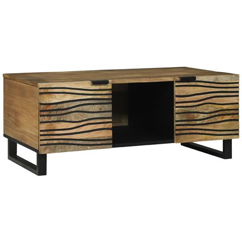 Tavolino da caffè 100x54x40 cm Legno massello di mango - Foto 1