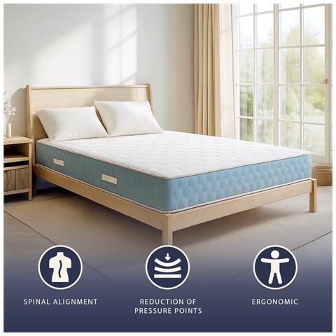 Materasso Ortopedico 90x200 Cm Con Altezza Di 21 Cm | Ergonomico E Traspirante | Made In Italy - Foto 8