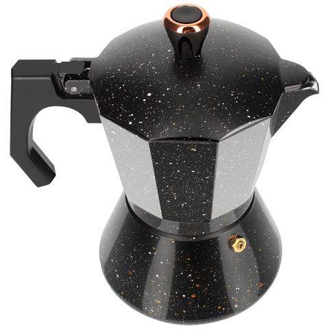 Comoda Caffettiera Per Caffè Espresso Da 6 Tazze, Nero - Foto 2