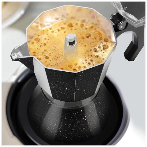 Comoda Caffettiera Per Caffè Espresso Da 6 Tazze, Nero - Foto 5