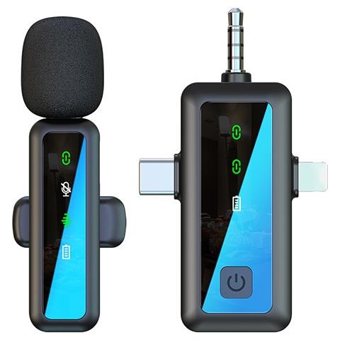 Microfono Lavalier Wireless 2.4g - Microfono A Clip Omnidirezionale Per Streaming Live E Registrazione - Foto 1