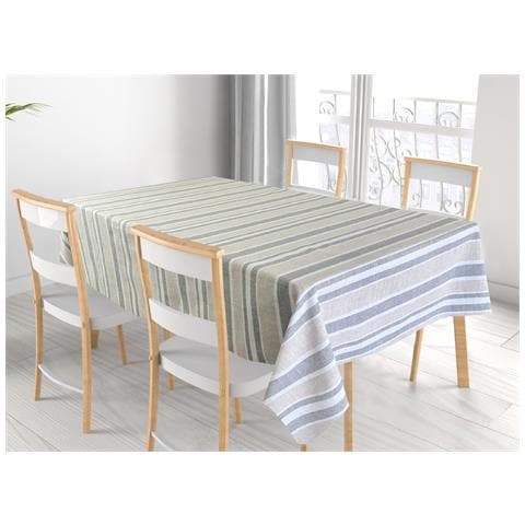 Tovaglia Per Salotto Cucina In Miros Misto Cotone Made In Italy Tela Rp 90x90 Grigio - Foto 1