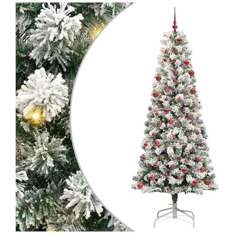 Albero di Natale Artificiale con Rami Pieghevoli 210 cm - Foto 1