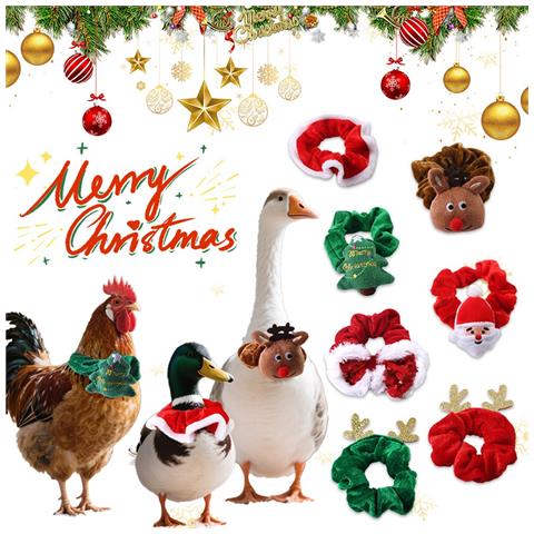 (confezione Da 2) Collare Decorativo Natalizio Per Animali Domestici - Festivo Elastico Per Piccoli Animali - Foto 4
