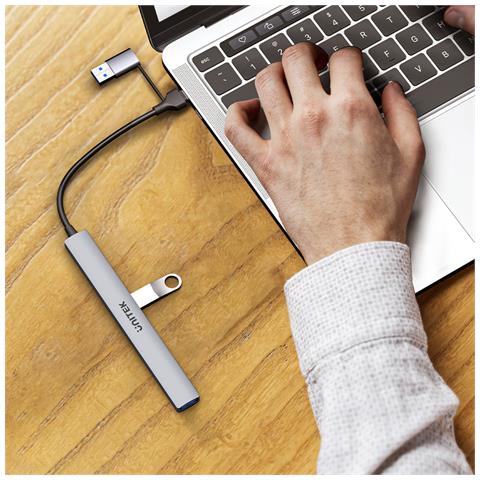 H1209AGY01 hub di interfaccia USB tipo-C 5000 Mbit /s Grigio - Foto 7