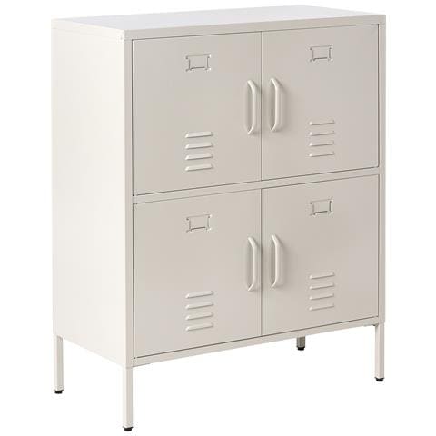 Armadietto Da Ufficio Holbeck Metallo Beige Chiaro - Foto 2