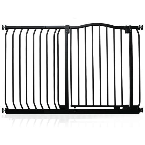 Safetots Cancelletto Di Sicurezza Con Parte Superiore Incurvata, 116cm - 125cm, Nero Opaco - Foto 1