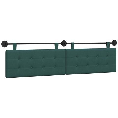 Testata appesa Verde Scuro 210 x 55 x 5 cm Tessuto - Foto 1