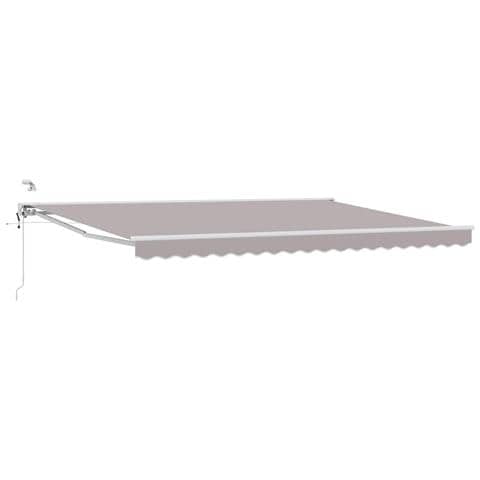 Tettuccio Elettrico Retrattile Grigio chiaro e bianco 5 x 3 m - Foto 1