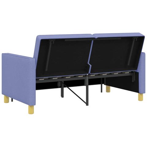 Divano Letto Estraibile Blu jeans Tessuto - Foto 9