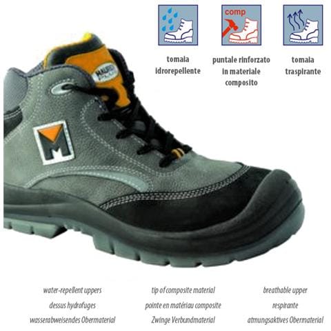 Scarpa antinfortunistica Tessuto Tomaia Nabuk idrorepellente n 46 - Foto 2