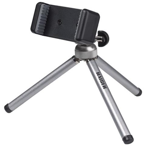 Treppiede con Testa per Smartphone / Camera Altezza Max 8.5 cm Nero 6016 - Foto 1