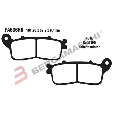 B1r R1863600 Pastiglie Hh Honda Vfr1200 12- Fa636hh - Foto 1