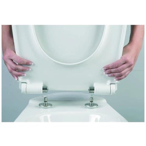Sedile Del Water Con Meccanismo Di Chiusura Ammortizzata, Bianco - 531910 - Foto 2