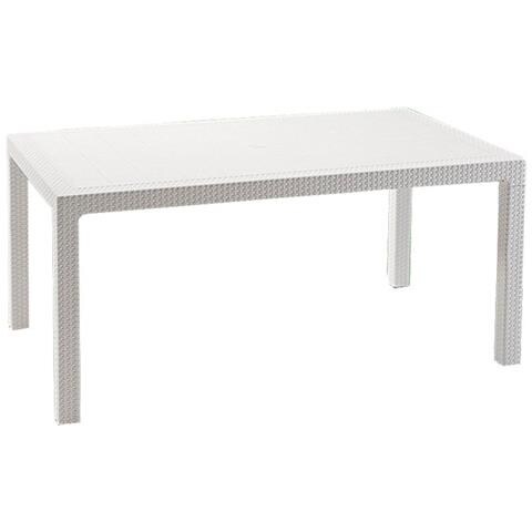 Tavolo Serie Melody In Resina Antiurto 160x94x74h - Bianco - Foto 1