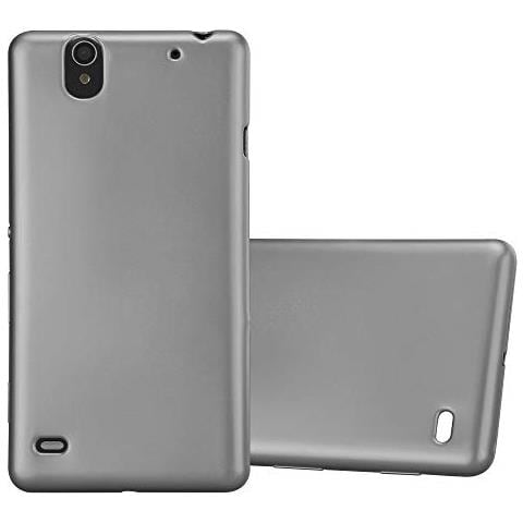 Custodia Compatibile Con Sony Xperia C4 In Grigio Metallico - Coperchio Protettivo In Silicone Tpu Flessibile - Foto 1
