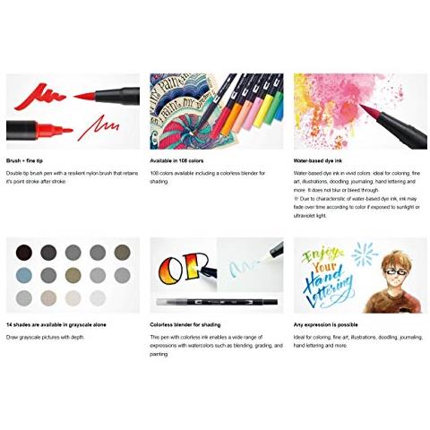 Abt-n57 Pennarello A Doppia Punta, Multicolore - Foto 3