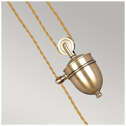 Provence Pendente In Ottone Invecchiato - Foto 8